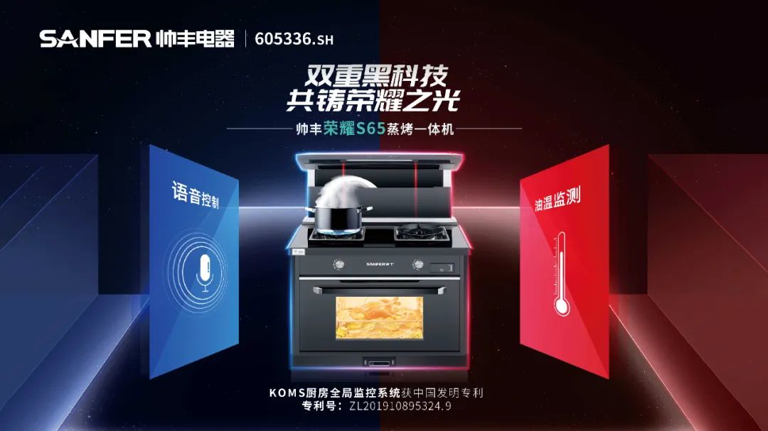 喜報│帥豐S65系列集成灶榮獲2022年德國紅點獎