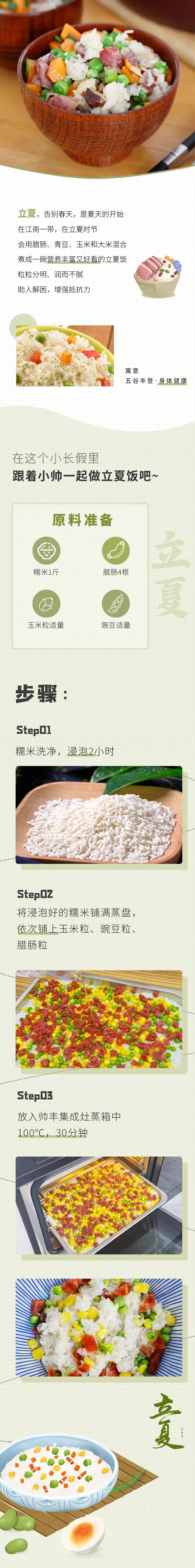 當(dāng)立夏飯遇到帥豐集成灶，給夏天開個(gè)好彩頭！