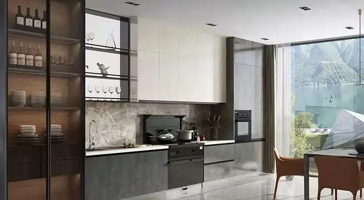 通透?jìng)€(gè)性的現(xiàn)代簡(jiǎn)約廚房，帥豐集成灶也能輕松駕馭