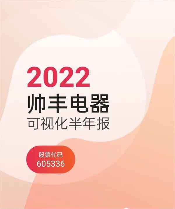 帥豐集成灶2022上半年營收4.59億元，同比增長9.53%，營收持續(xù)增長