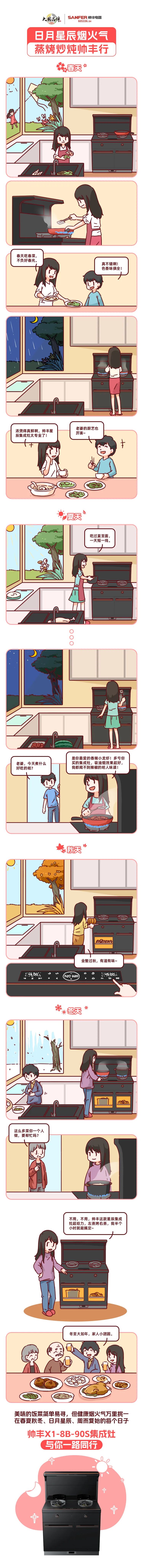 三餐四季，日月星辰，帥豐伴您春夏秋冬