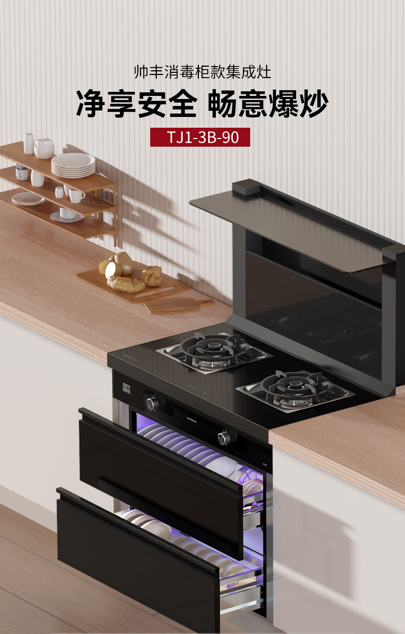 帥豐TJ1消毒柜款集成灶