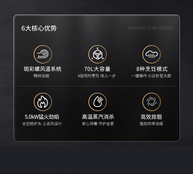 帥豐悅己Y2蒸烤一體集成灶