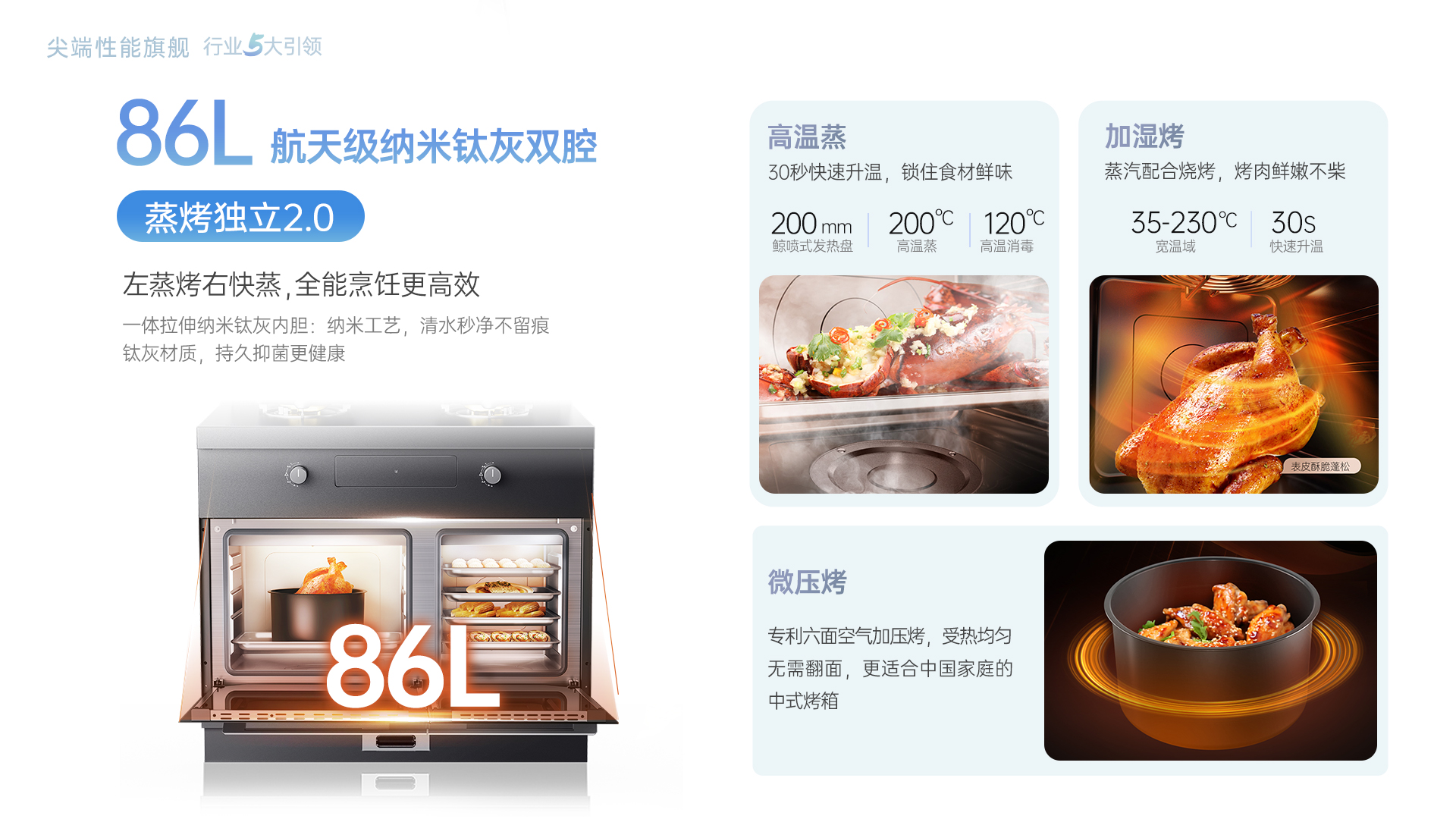 帥豐時空S7蒸烤獨立集成灶