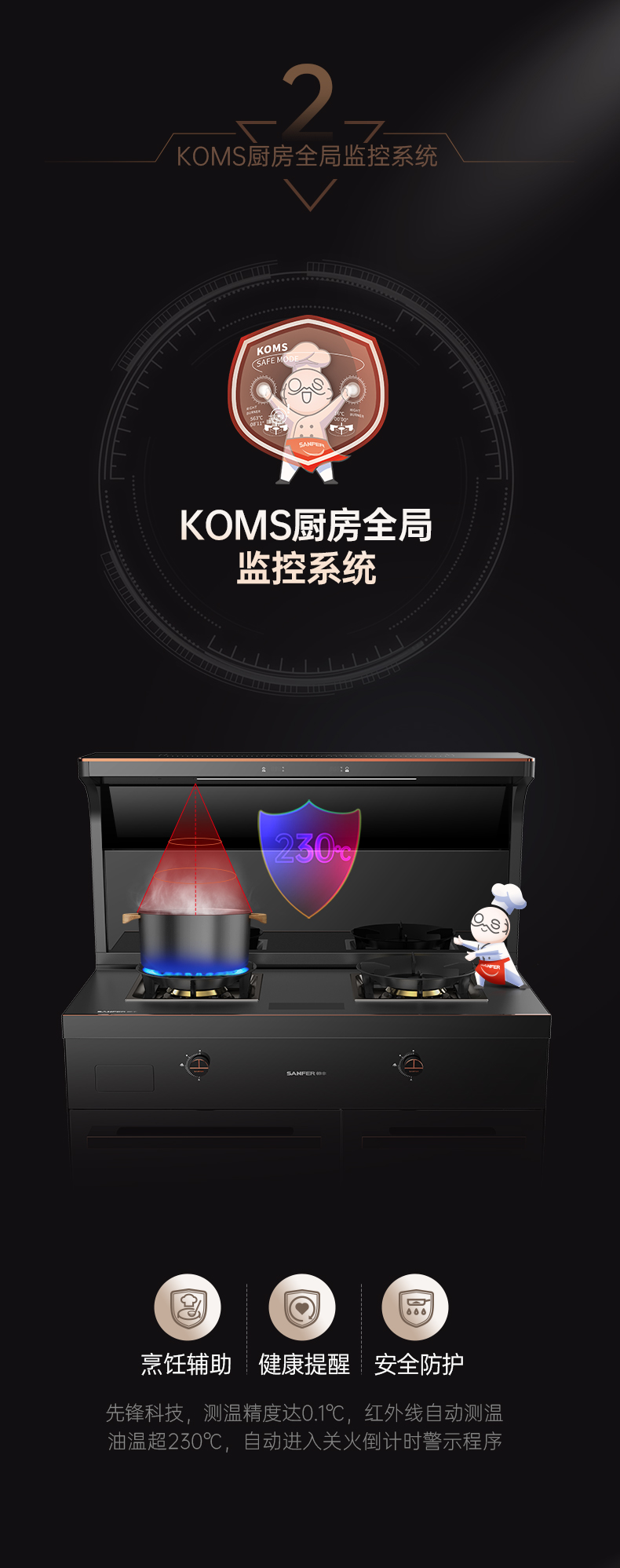 帥豐星辰X1雙子星蒸烤獨立(100)集成灶