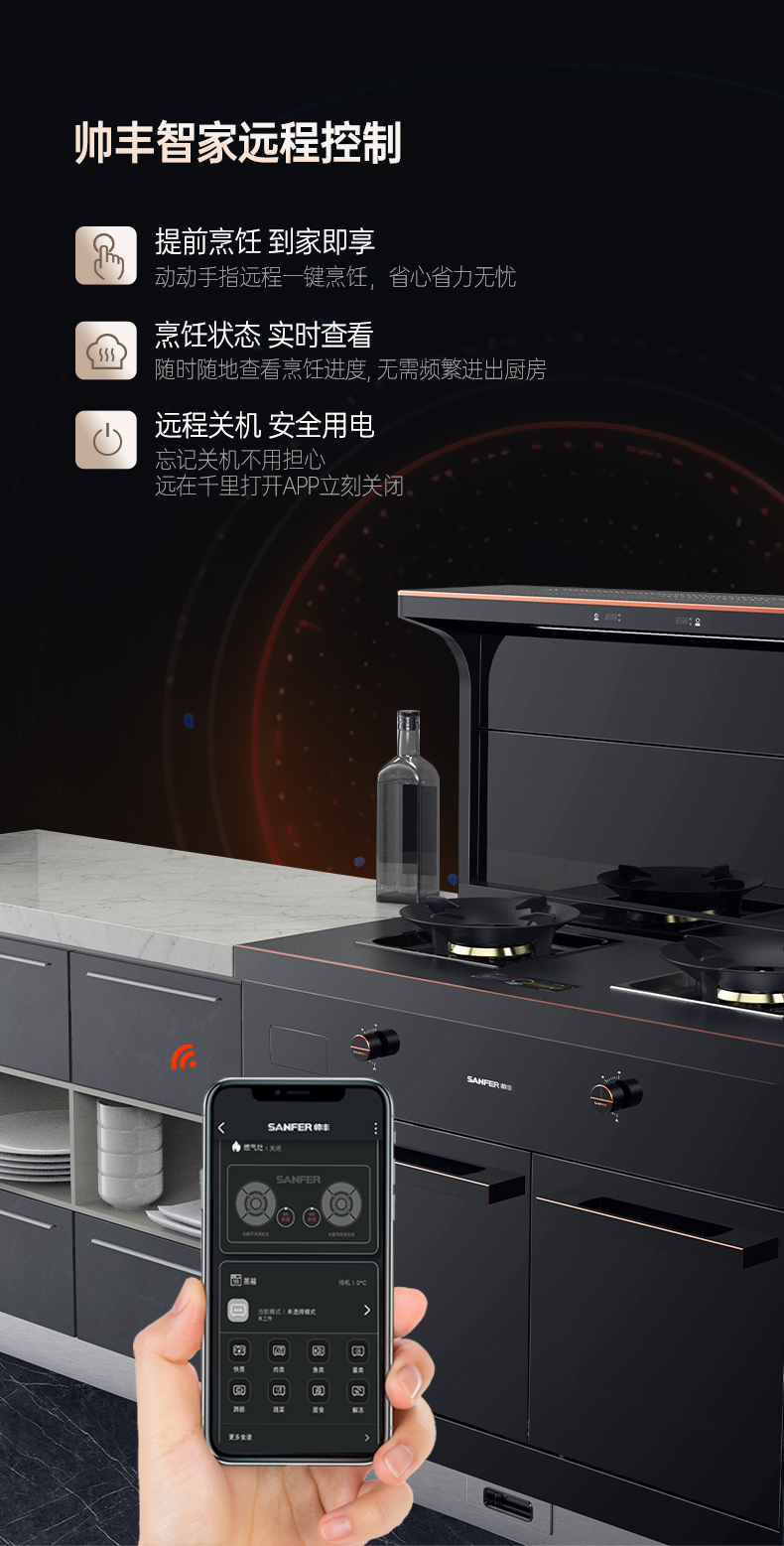 帥豐星辰X1雙子星蒸烤獨立(100)集成灶