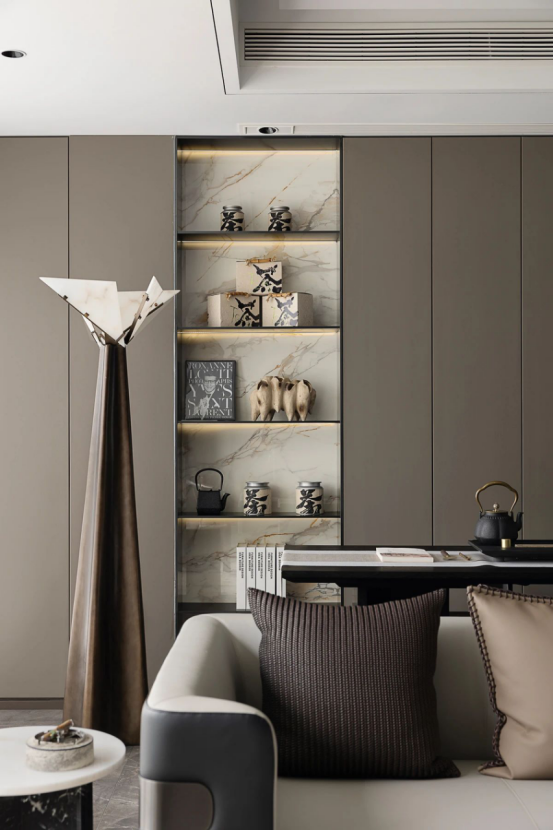 帥豐全屋高定 | 129㎡現(xiàn)代灰色系，盡顯優(yōu)雅高級(jí)品味