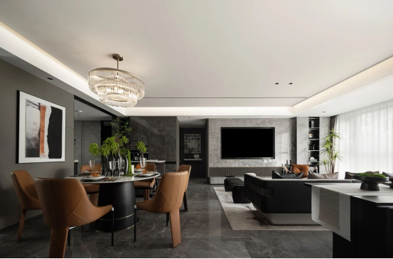 帥豐全屋高定 | 129㎡現(xiàn)代灰色系，盡顯優(yōu)雅高級(jí)品味