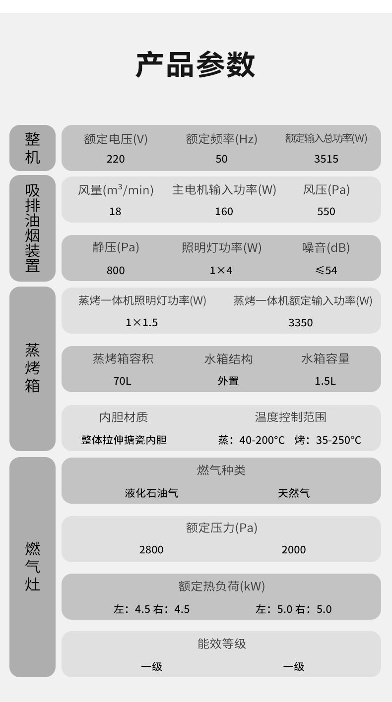 帥豐V3K01蒸烤一體集成灶
