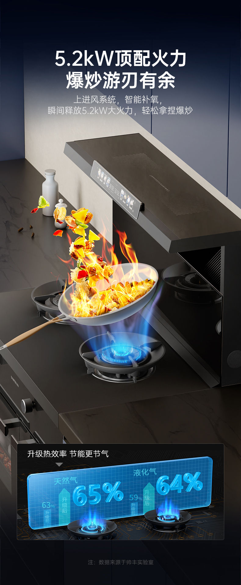 帥豐天機3蒸烤獨立（黑）集成灶