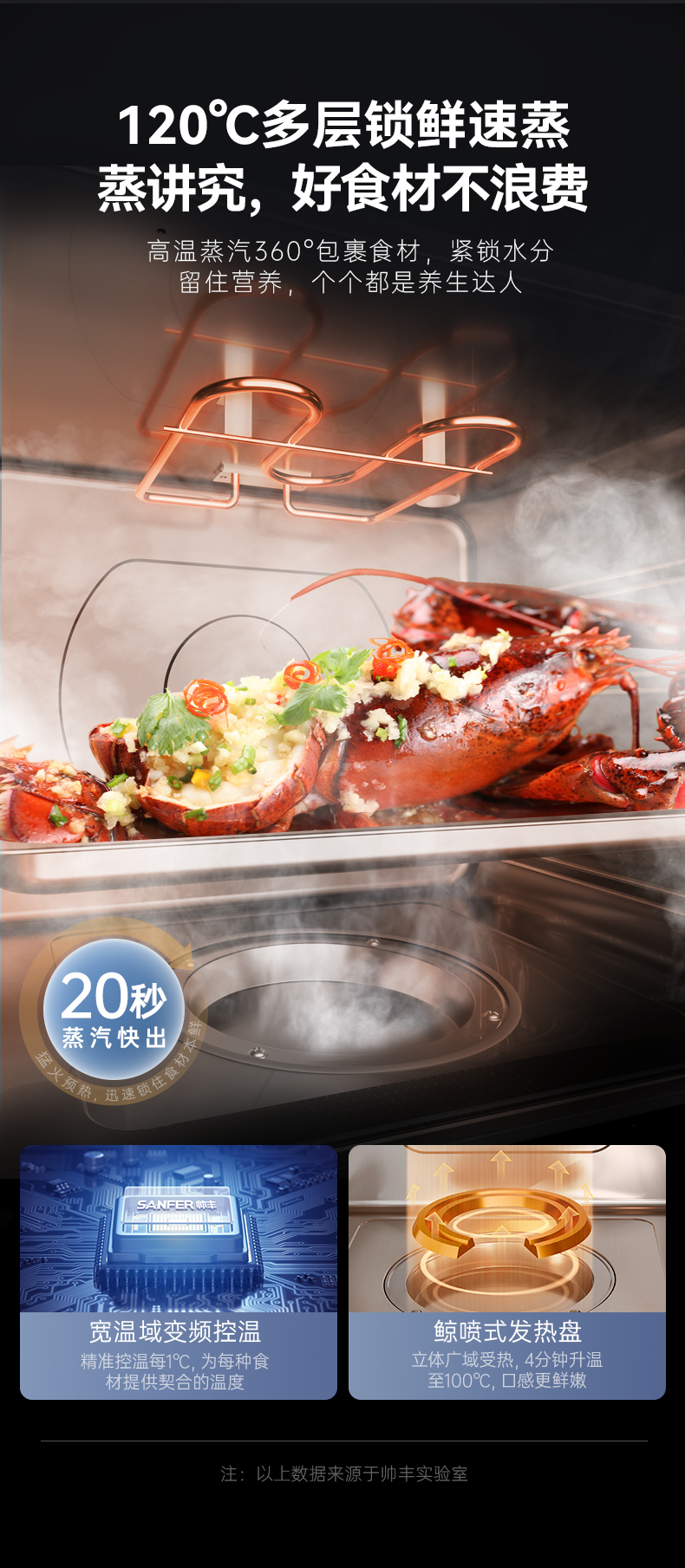 帥豐天機3蒸烤獨立（黑）集成灶