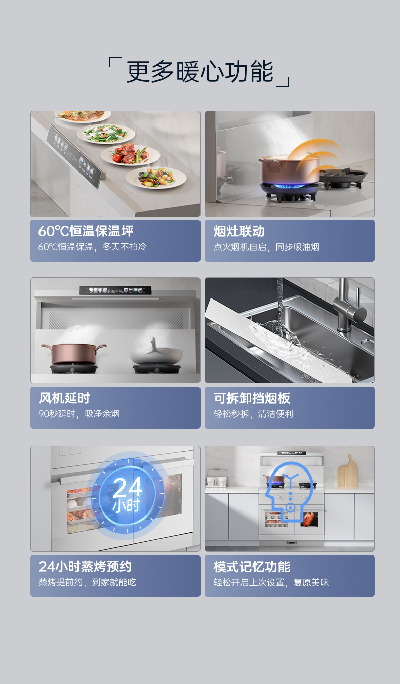 帥豐天機3蒸烤獨立（白）集成灶