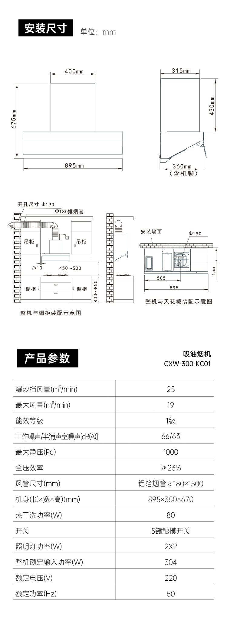 帥豐KC01上排煙機煙機灶具