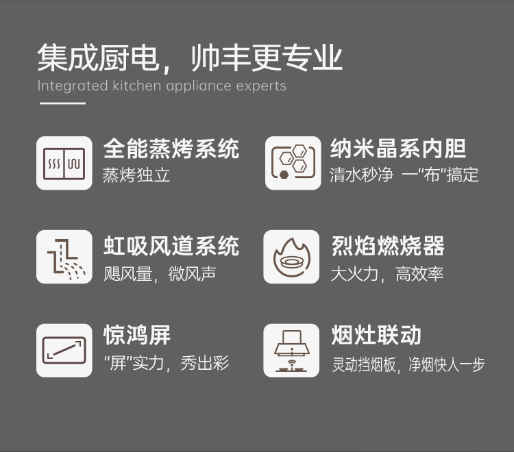 帥豐J6 簡·愛 蒸烤獨(dú)立集成烹飪中心