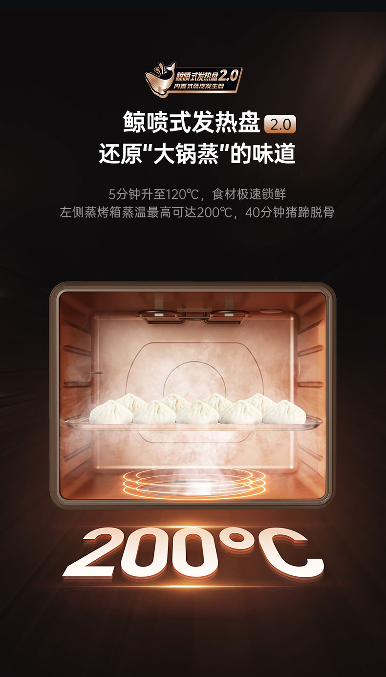 帥豐星辰X1雙子星蒸烤獨立(100S)集成灶