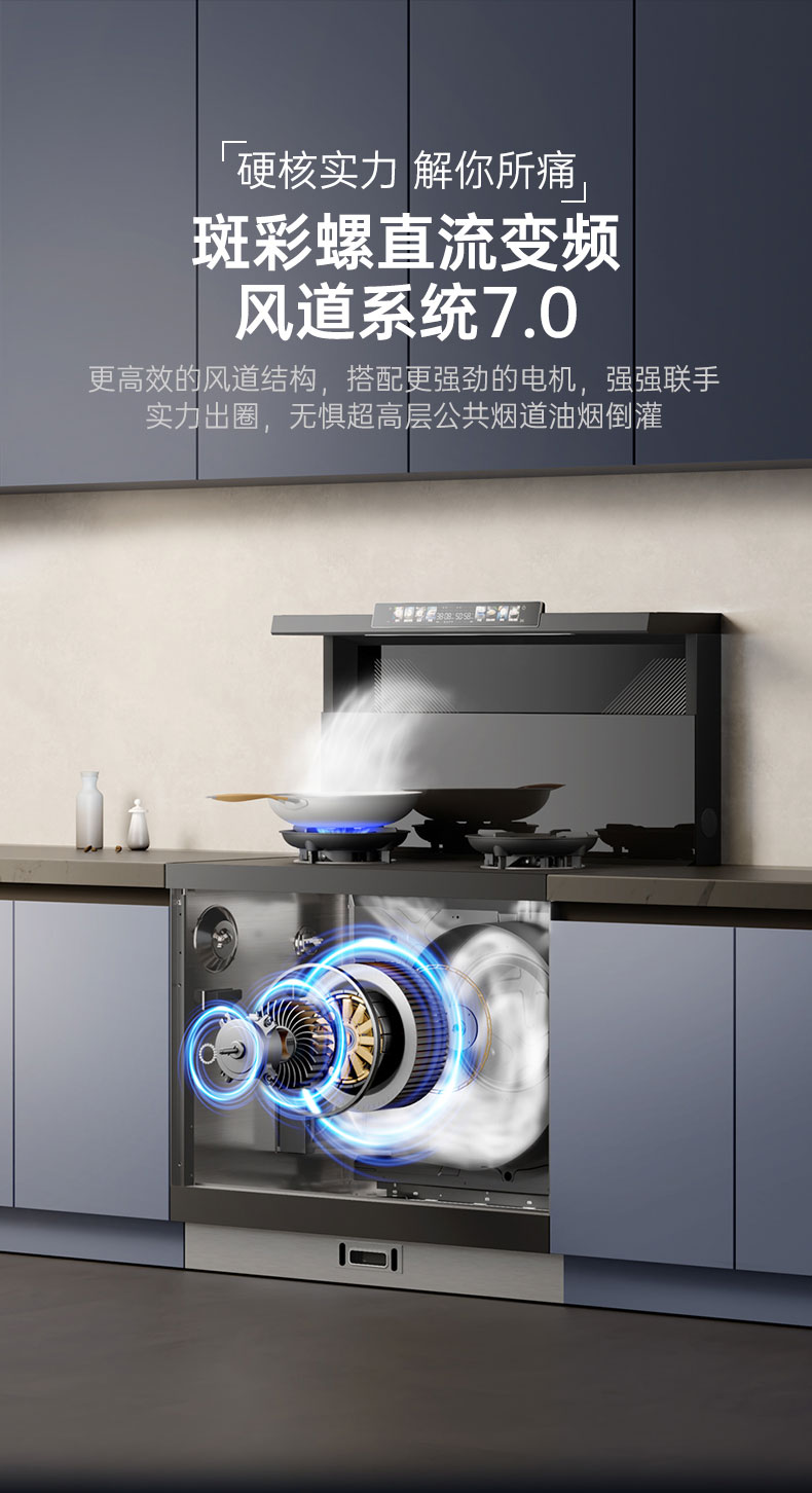 帥豐天機3蒸烤獨立（黑）集成灶