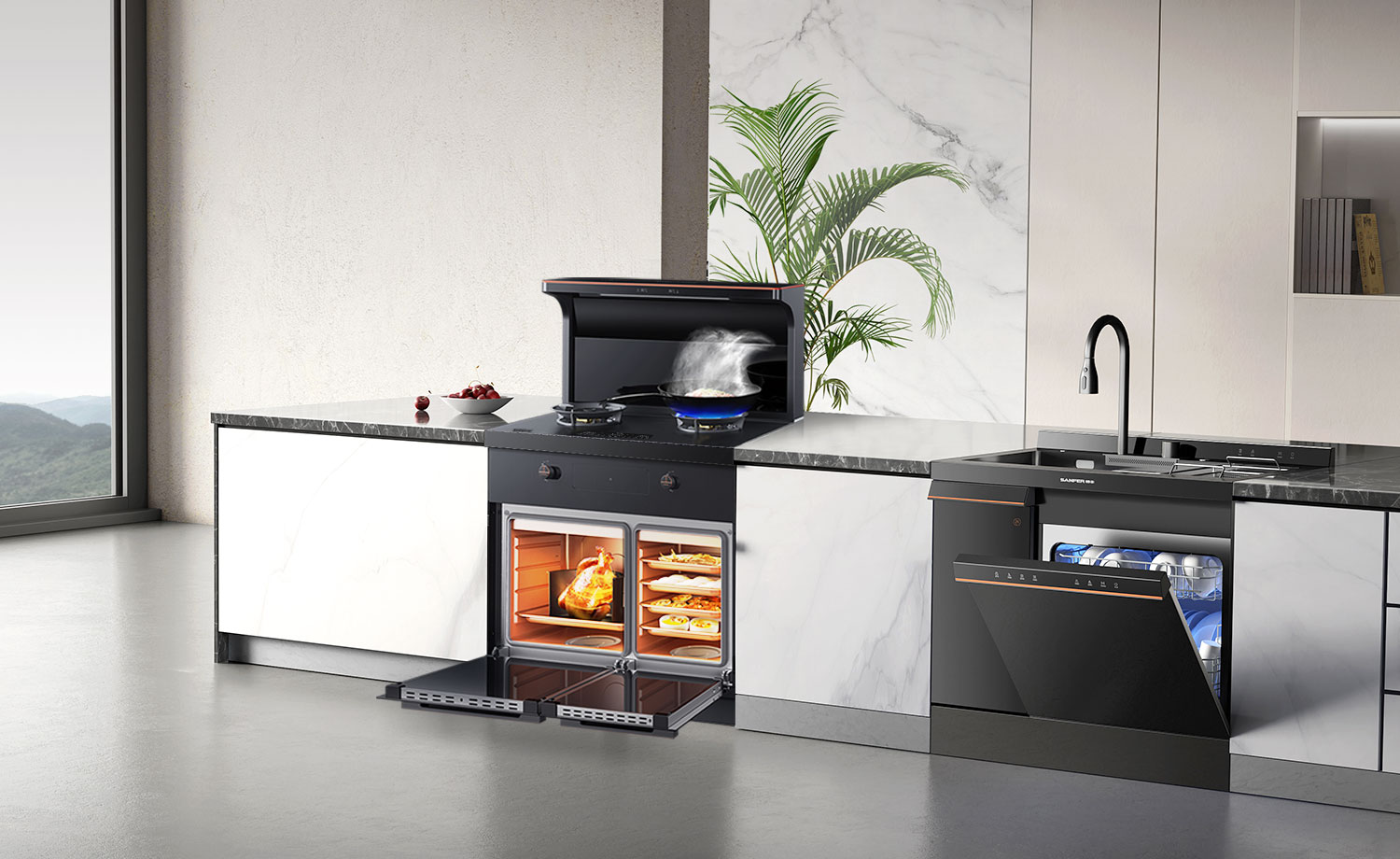 集成灶品牌帥豐電器優(yōu)勢(shì)疊加領(lǐng)跑集成灶、集成水洗雙賽道