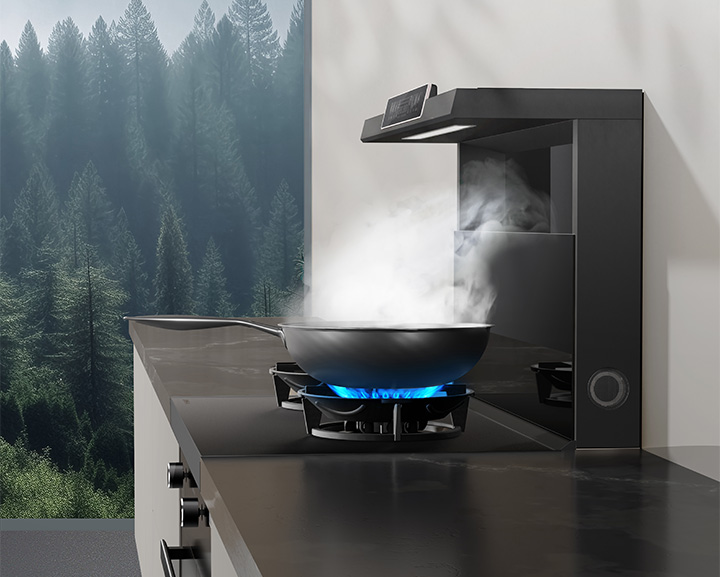 油煙吸不凈，噪音太煩人？斑彩螺直流變頻風(fēng)道系統(tǒng)5.0輕松解決！