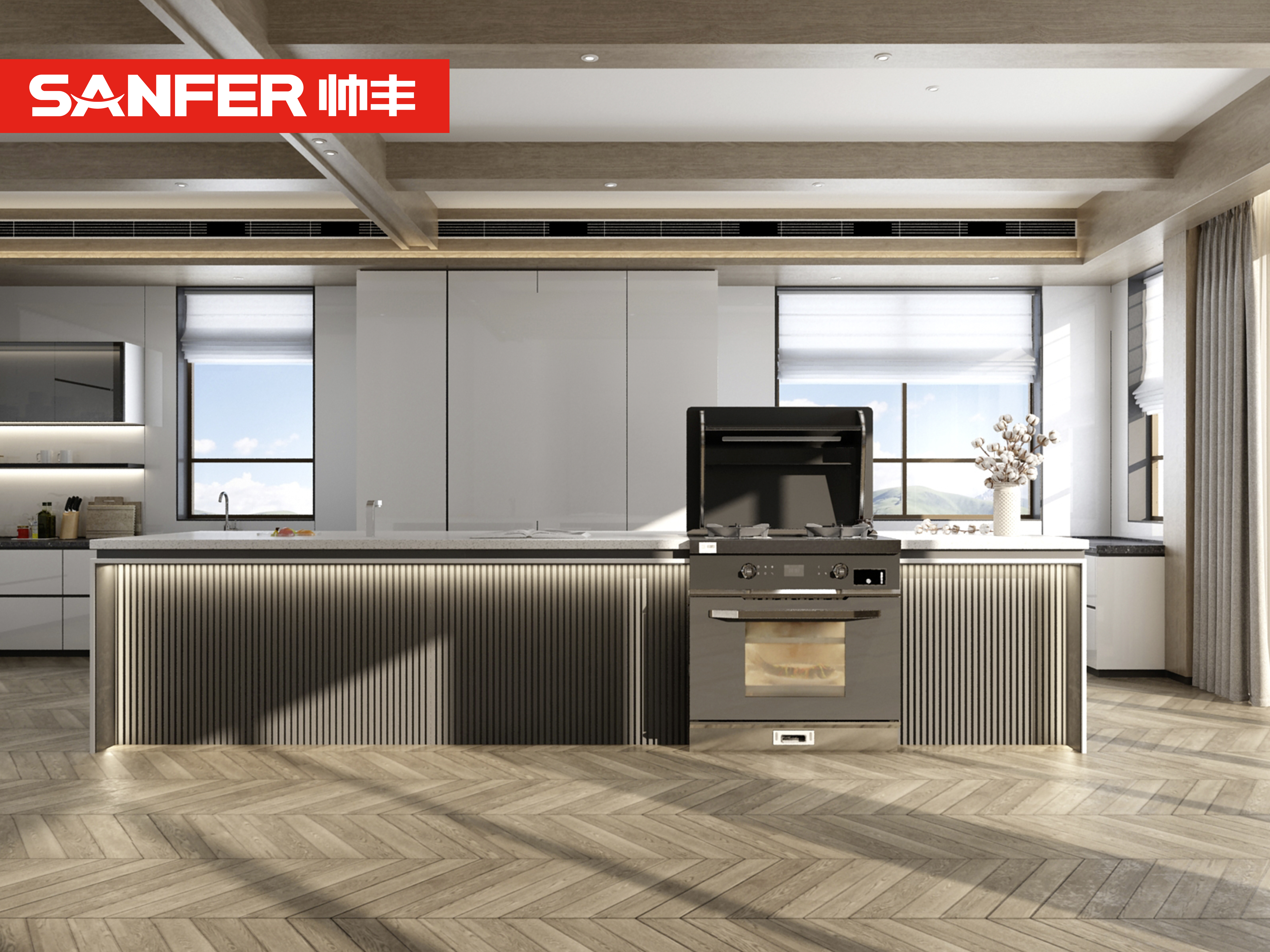 開(kāi)放式廚房必須要裝集成灶，因?yàn)檫@兩點(diǎn)