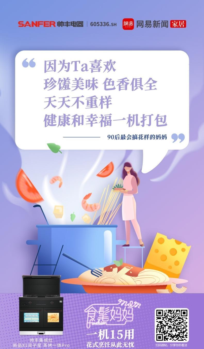 帥豐集成灶攜手網(wǎng)易，母親節(jié)詮釋健康之道