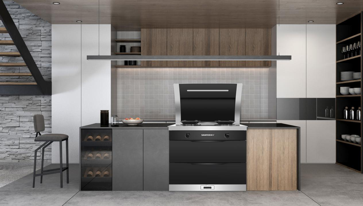 帥豐U7-3B-90T雙層消毒集成灶，悅啟品質(zhì)廚房生活